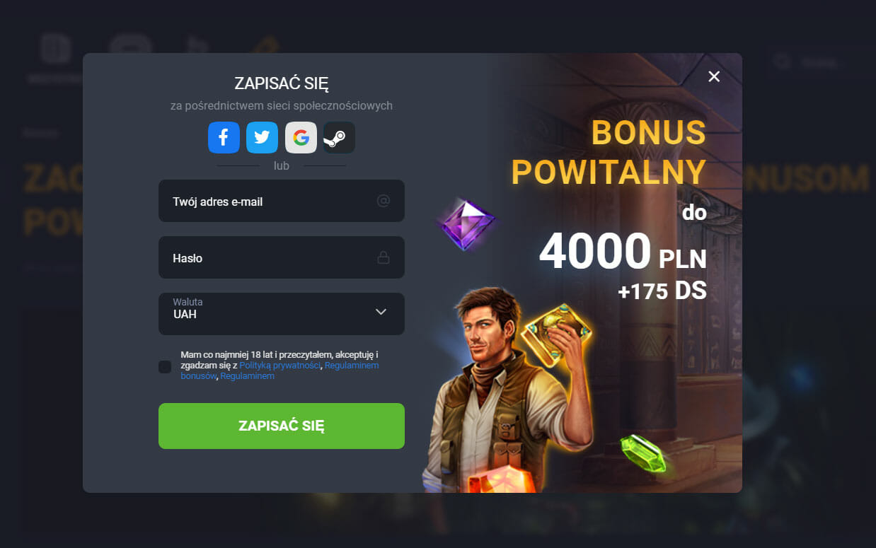 GGbetet bonus powitalny